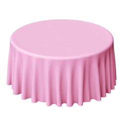 Pink Round Tablecloth